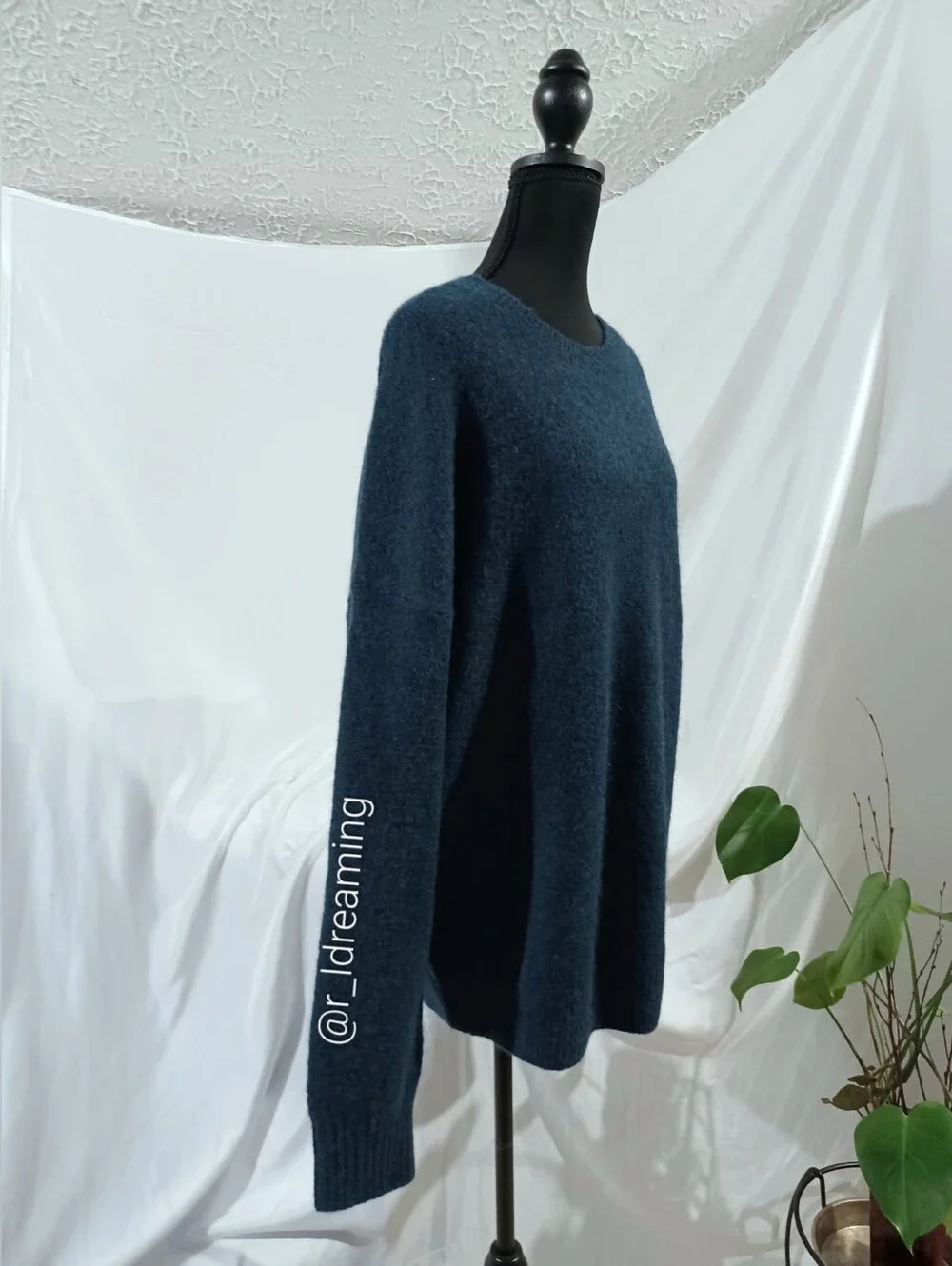 NWT Banana Republic Teal Shadow Italian Alpaca-Wool Blend Sweater Size Large